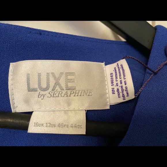 Seraphine’s Royal Blue Tailored Maternity Dress - Picture 8 of 13